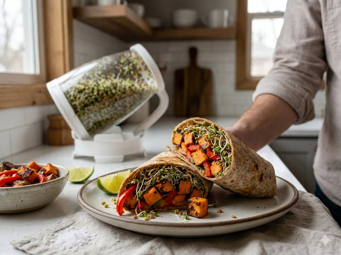 Roasted Veggie & Fenugreek Burrito