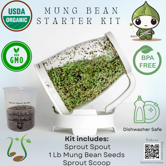 Sprout Spout Mung Bean Starter Kit: Free Shipping+ Sprout Scoop